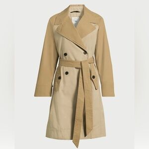 🔥Elegant Beige Trench Coat Sz XL NWT